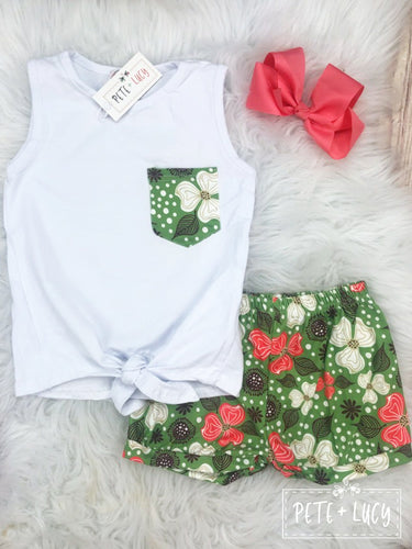 Gorgeous Green Short Set